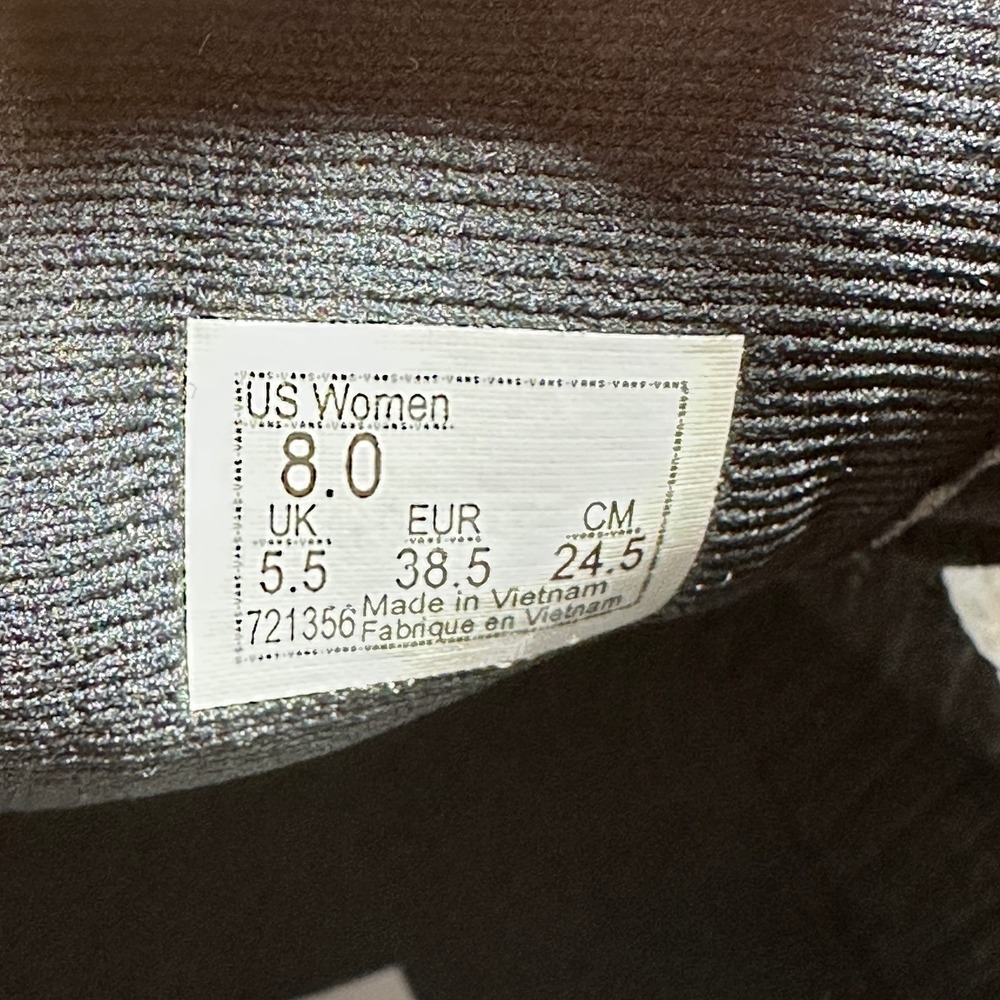 Vans Sk8-Hi Sneakers Womens 8 Black White Canvas High Top Classic NEW - Picture 8 of 8